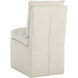 Glenrose Effie Linen Wheeled Dining Chair